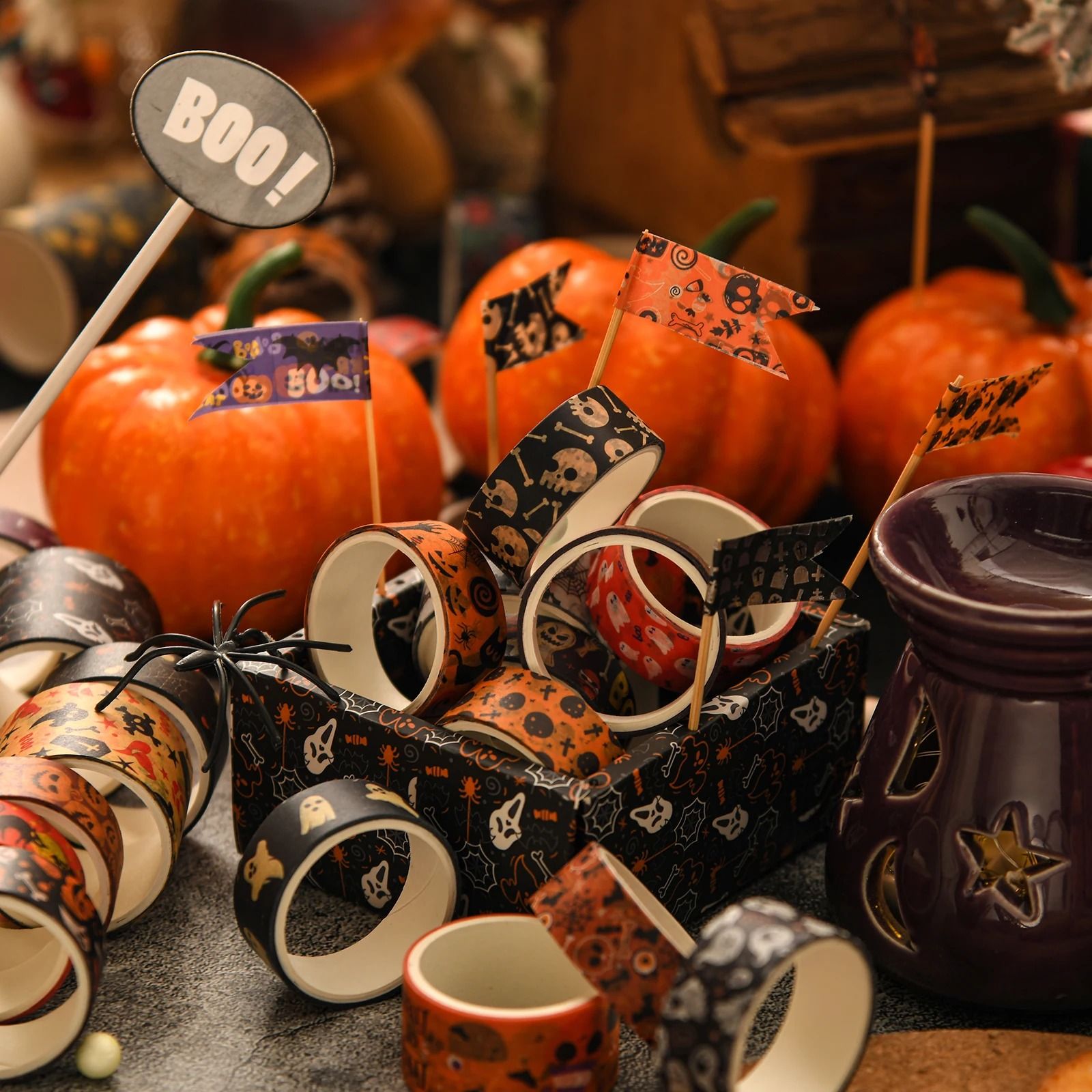 Spooky Season Happy Halloween Washi Tape Set