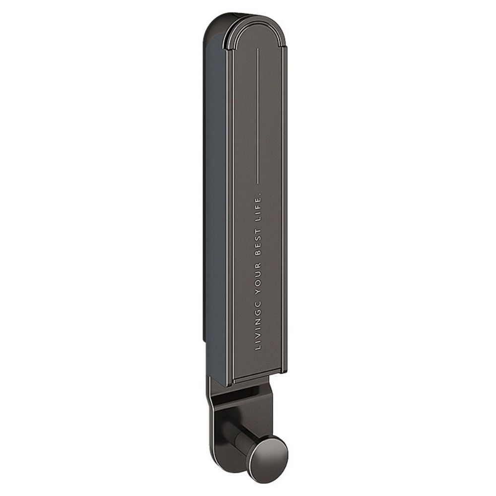 Retractable Save Space Hanging Clothes Rack, Aluminum Folding Clothes Hanger Wall Mounted No Drilling