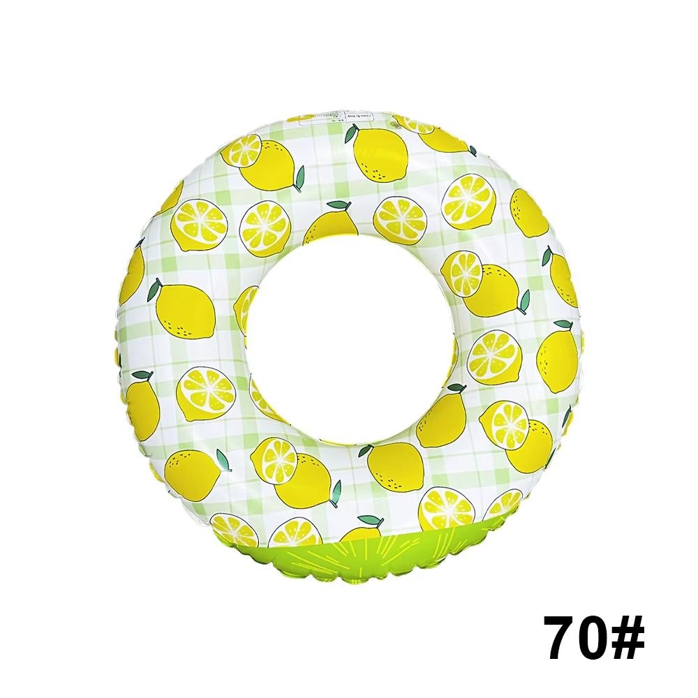 LemonSplash Inflatable Under-arm Hoop – Lemon Print Inflatable Pool & Beach Floating Ring