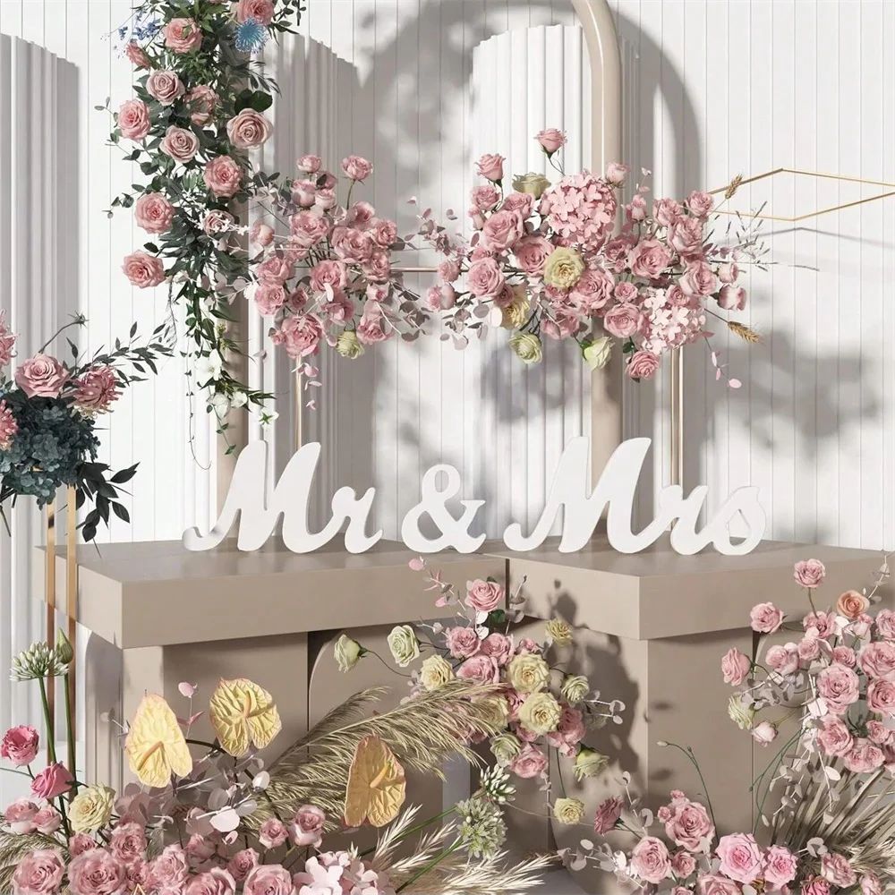 Wooden Mr and Mrs Wedding Sign Set