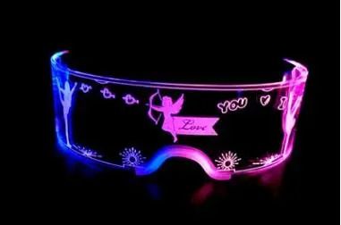 LED Light Up Glasses Luminous Party Sunglasses Costume