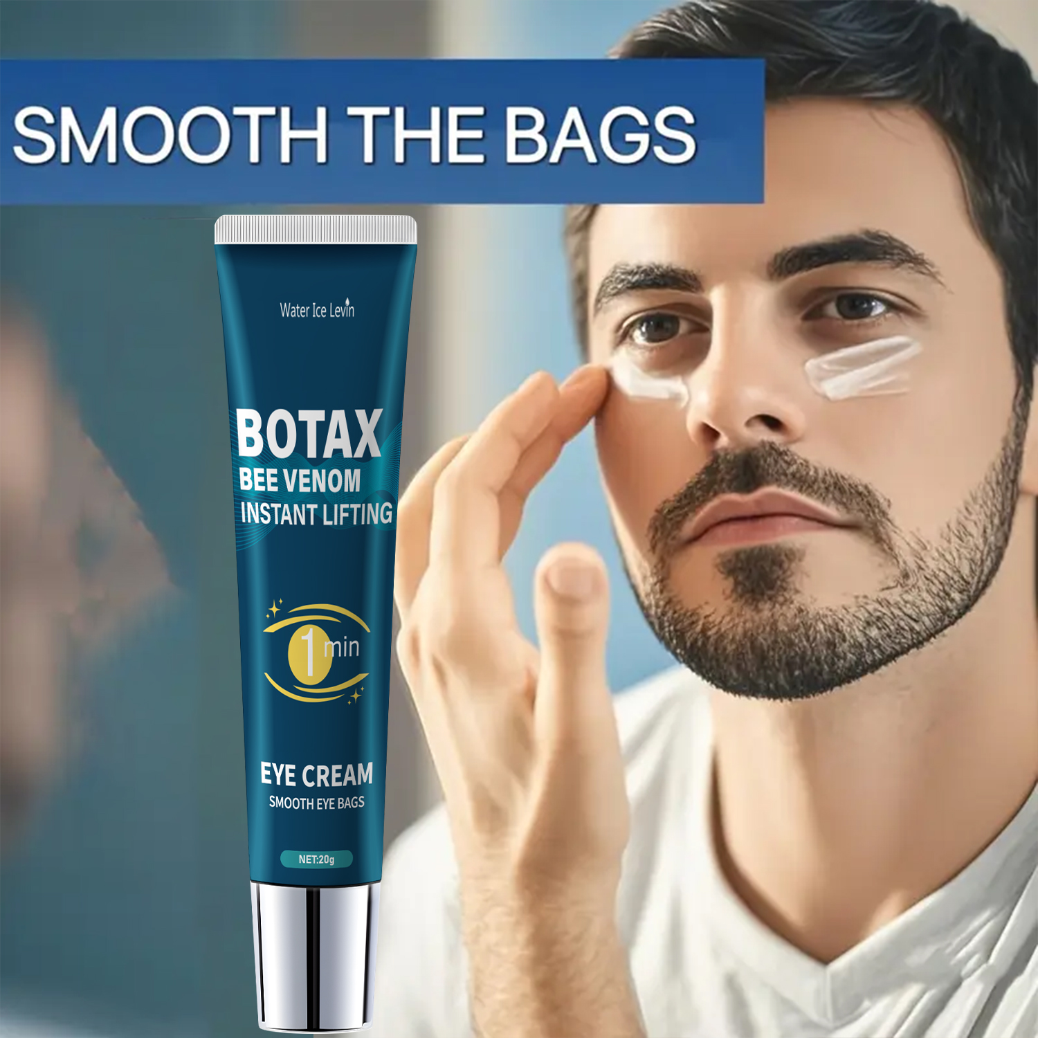 Fades Fine Lines, Retinol and Hyaluronic Acid, Eye Firming Gel for Skin Tightening