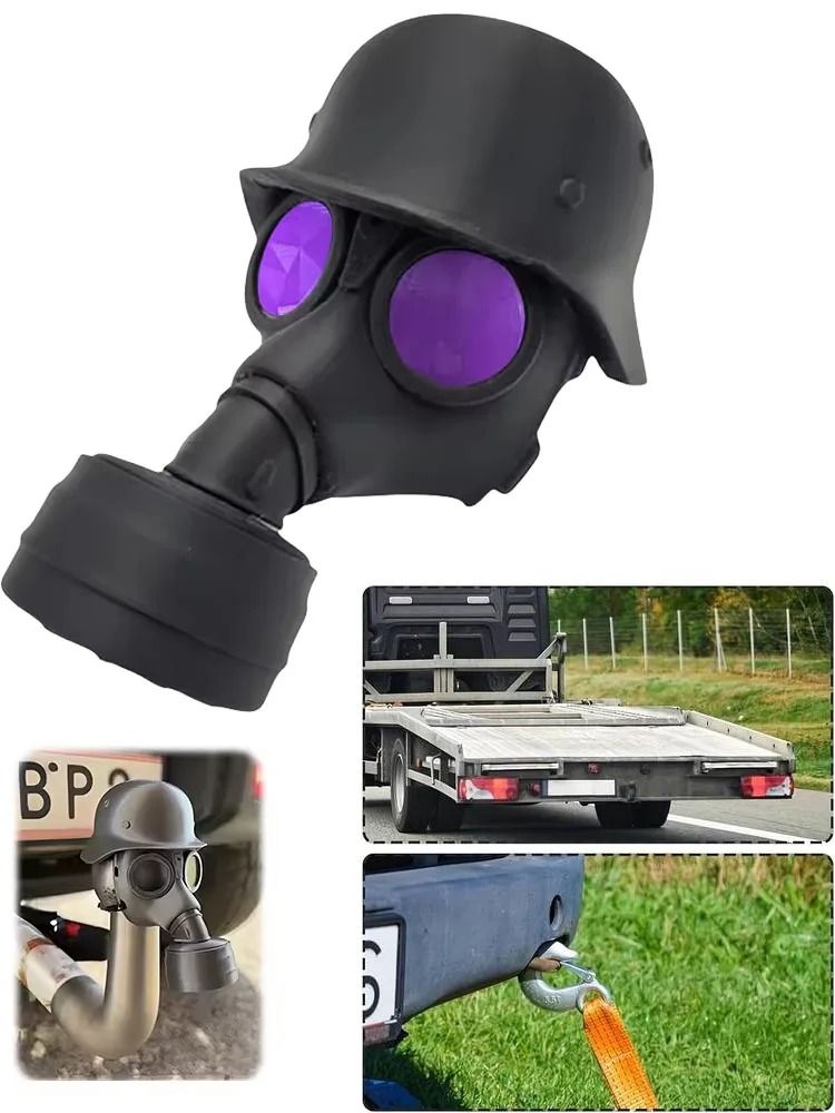 Universal Heavy-Duty Steel Helmet Trailer Hitch Cover