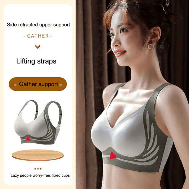 ComfortLift Seamless Full Cup Push Up Bra for Plus Size Women