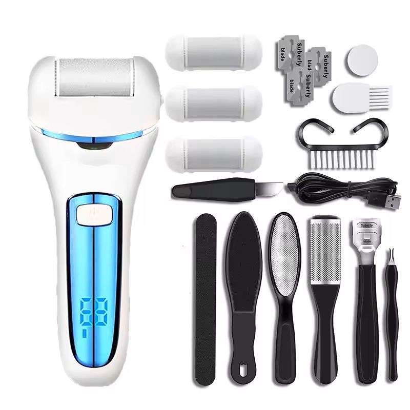 Electric Foot File Callus Remover Rechargeable Pedicure Tool