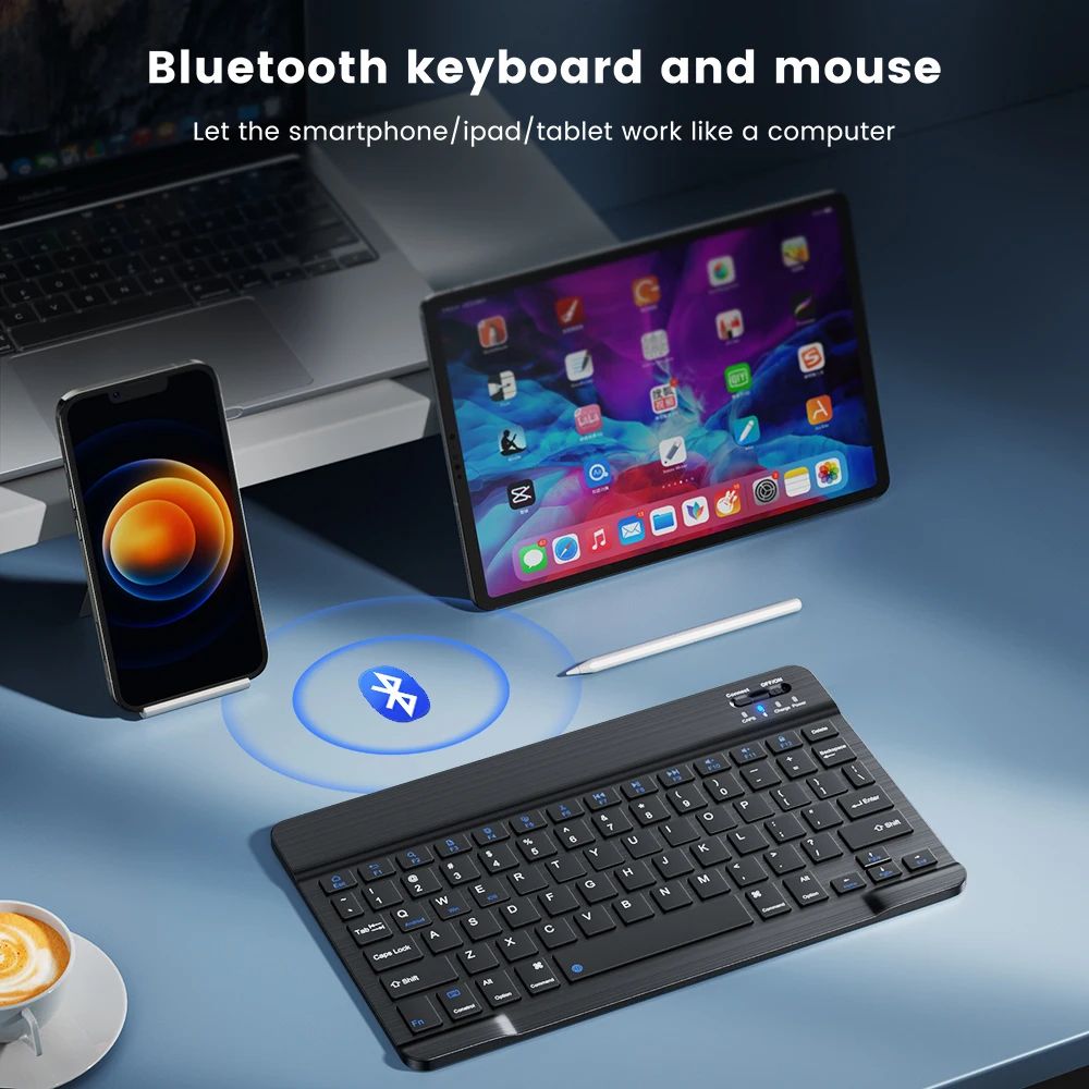 Mini Bluetooth keyboard 78 Keys for iPad, Tablets, Android, iOS, and Windows