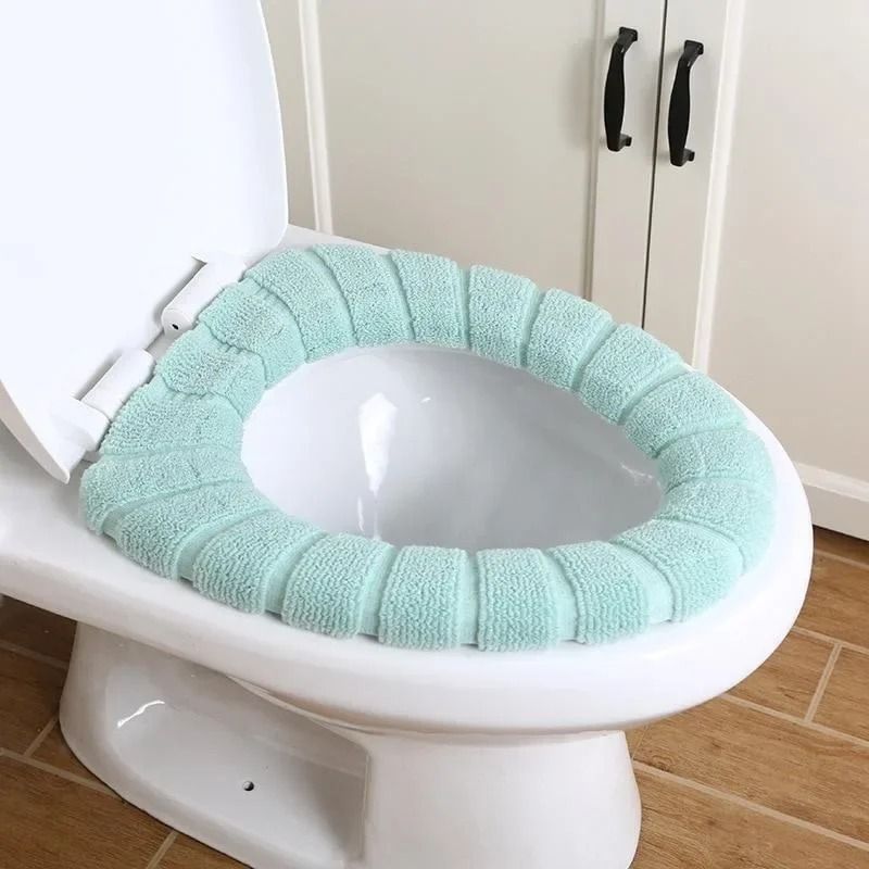 Cozy Washable Acrylic Toilet Seat Cover - Winter Essentials
