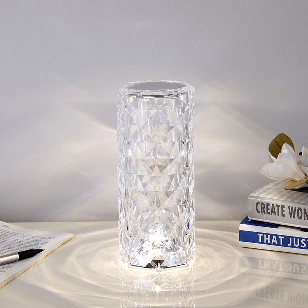 Touching Control Rose Acrylic Lamp