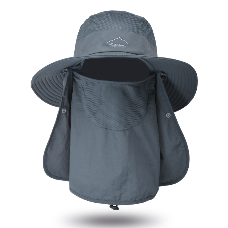 Quick Dry Fishing Hat with Face Cover Breathable Sun Protection Hat