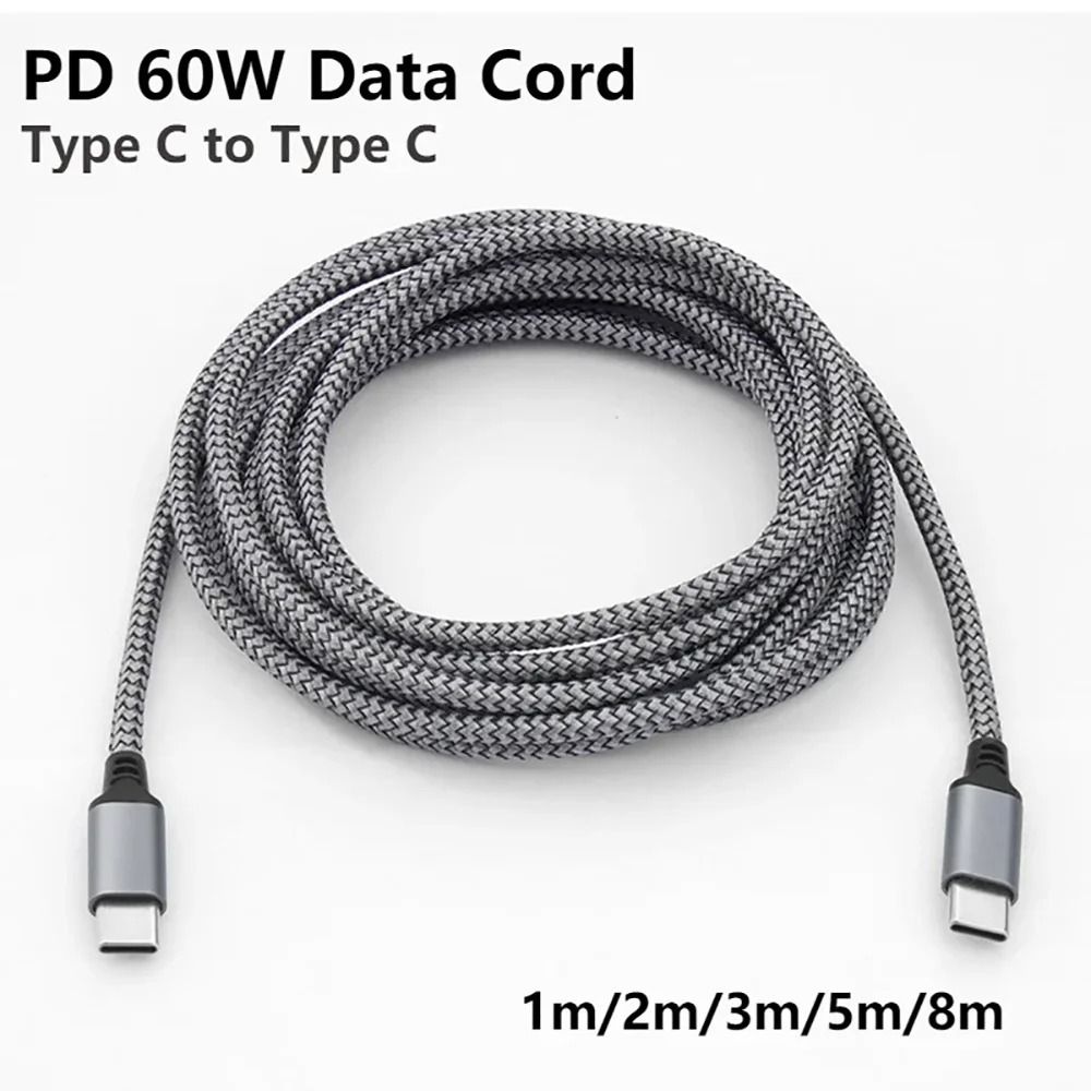 60W Power Delivery Extended USB C to Type C Cable