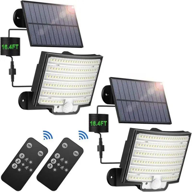 Solar LED Motion Sensor Security Flood Light with Remote