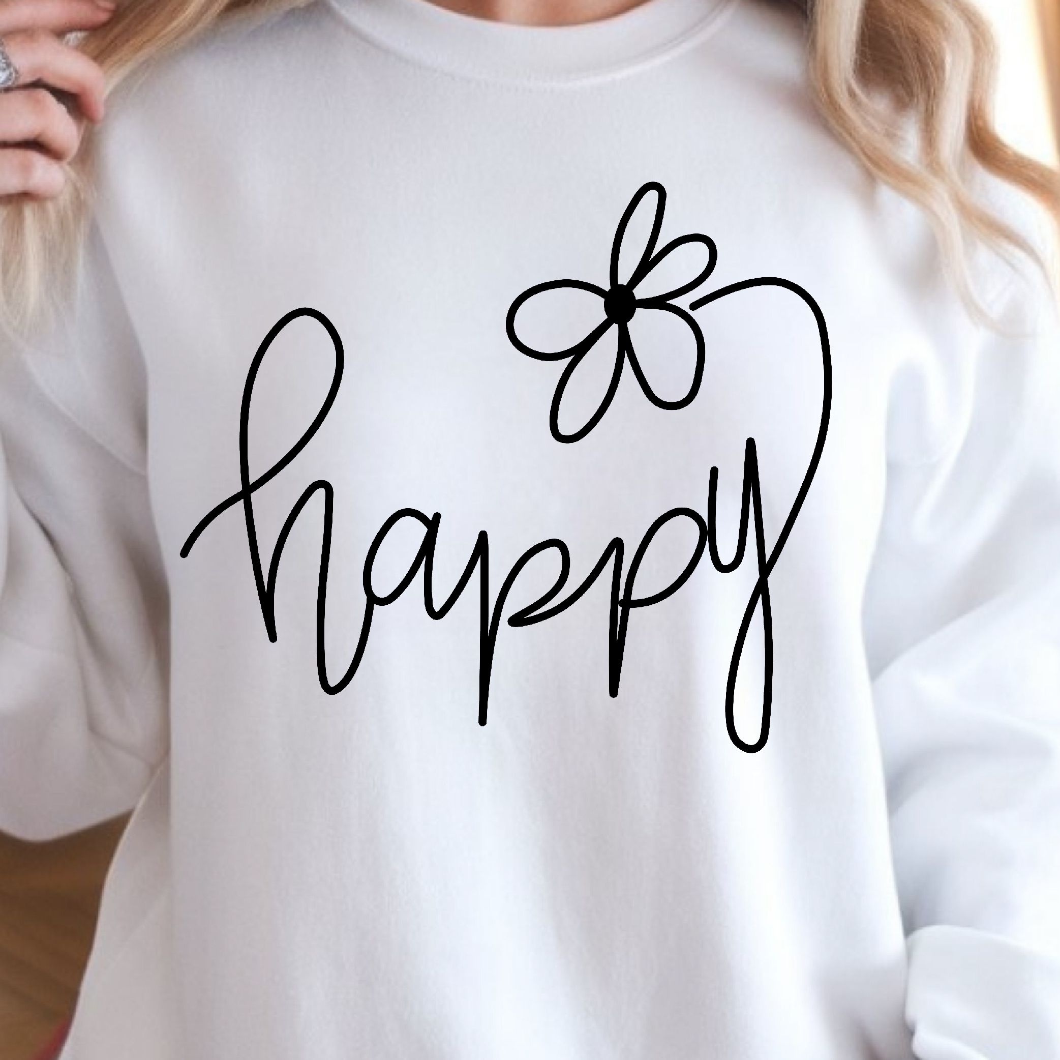 Choose Happy Shirt, Positive Vibes T-Shirt, Inspirational Women's Shirt