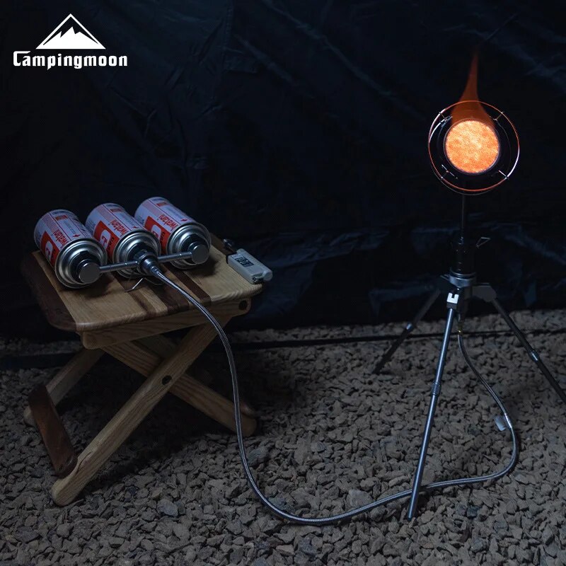 Outdoor Camping Alloy Three-to-One Gas Tank Stove Adapter Triple Gas Tank Adapter for Multi-Stove Convenience
