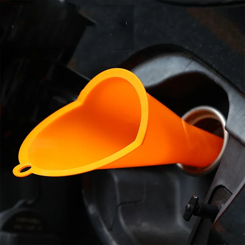 Motorcycle Fuel Filling Tools, Anti-splash Plastic Oil Funnel, Car Long Stem Gasoline Funnel for Auto Accessories