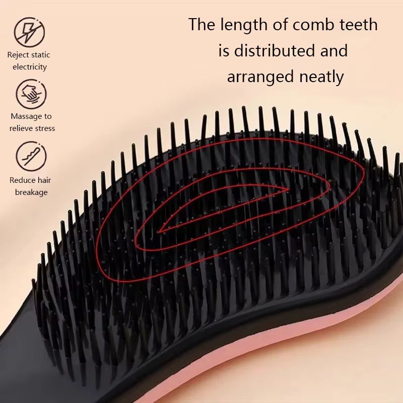 Mango Detangling Hair Paddle Brush Professional Wet & Dry Detangler Brush for Curly, Thick & Long Hair