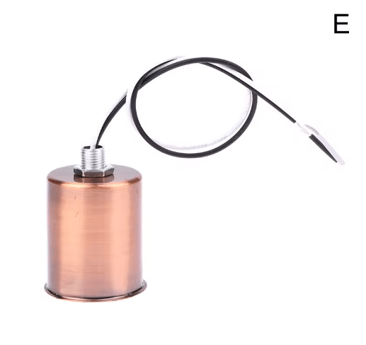 E27 Ceramic Screw Light Socket Round LED Filament Lamp Holder for Indoor Use