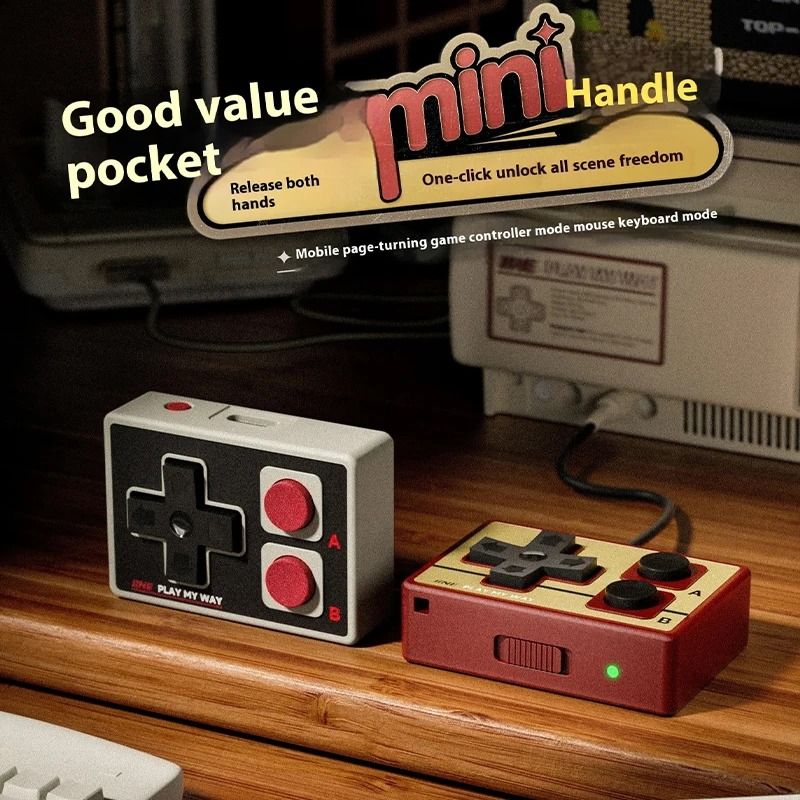 IINE Pocket Mini Bluetooth Game Controller Multi Function Joystick for Android and iPhone