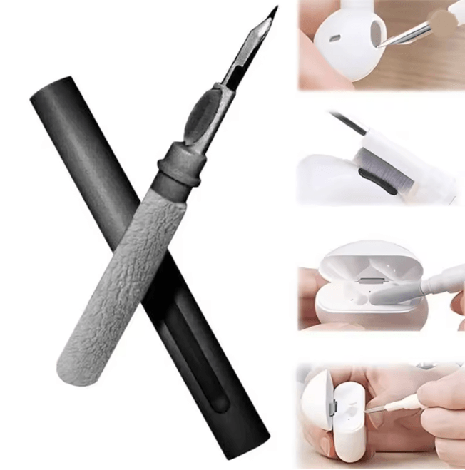 3 in 1 Earphone Cleaning Pen Dust Removal Tool for Phones Tablets and Headphones