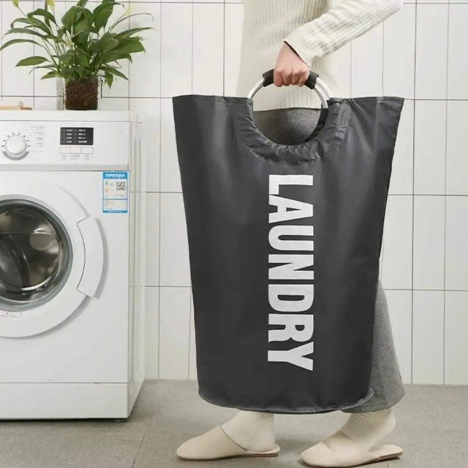 Extra Large Laundry Hamper 90L – Waterproof Freestanding Basket for Clothes Storage