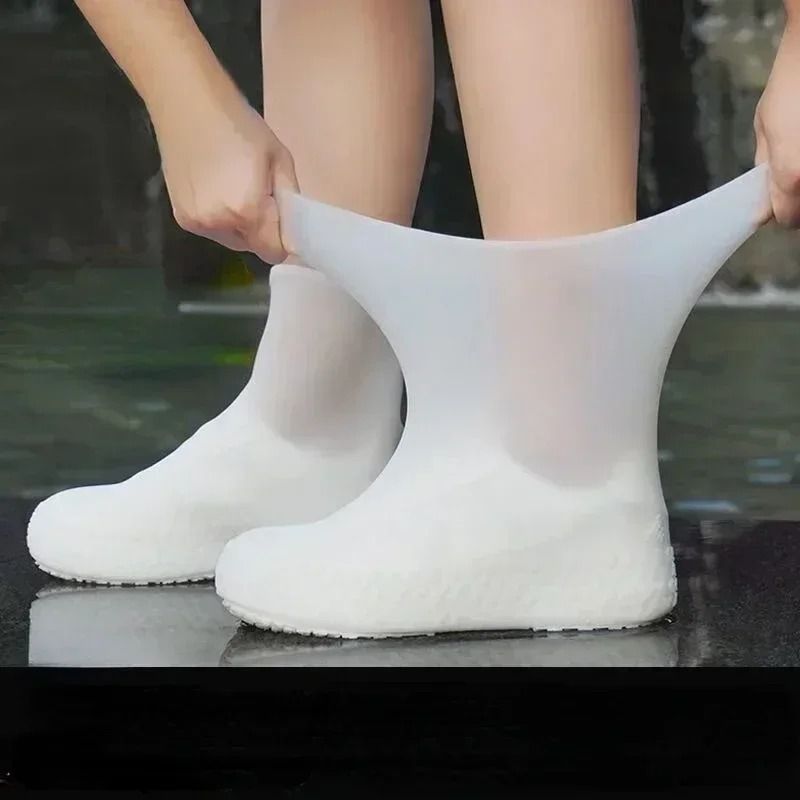 Reusable Non Slip Rain Boot Overshoes Silicone Waterproof Shoe Covers