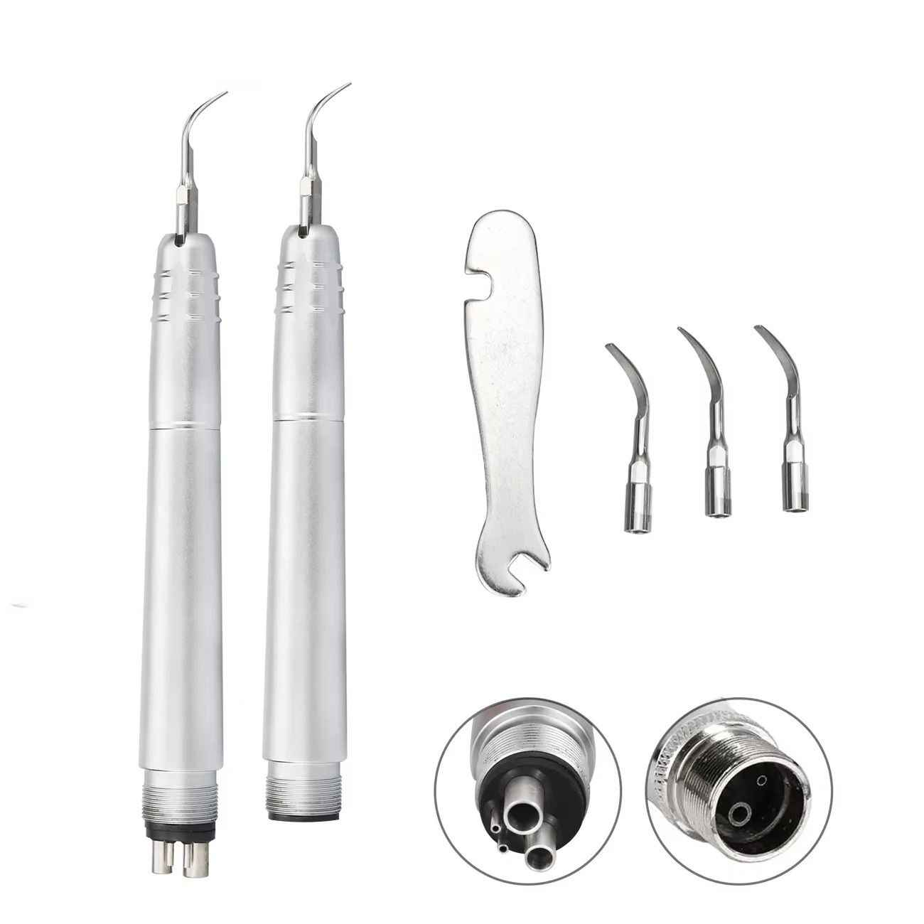 Dental Air Scaler Handpiece with 3 Tips for Polishing and Cleaning