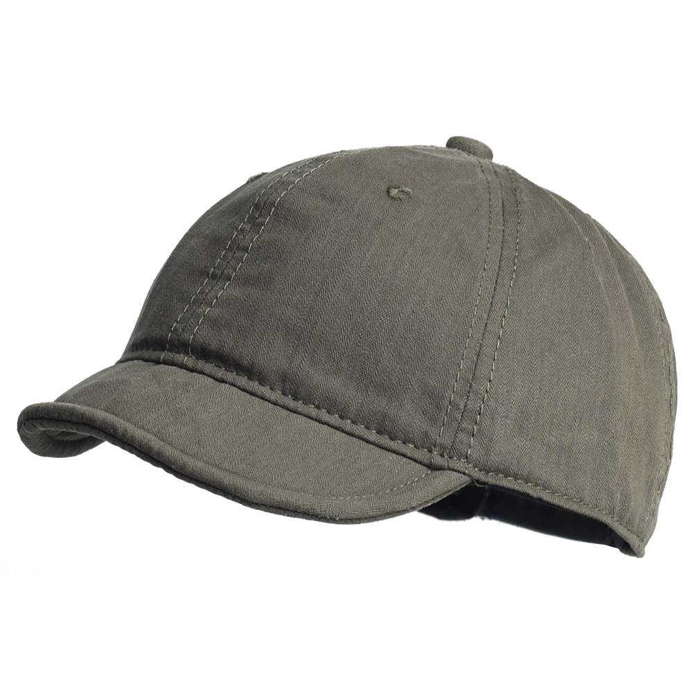 Vintage Short Brim Cotton Baseball Cap Adjustable Low Profile Dad Hat for Men and Women