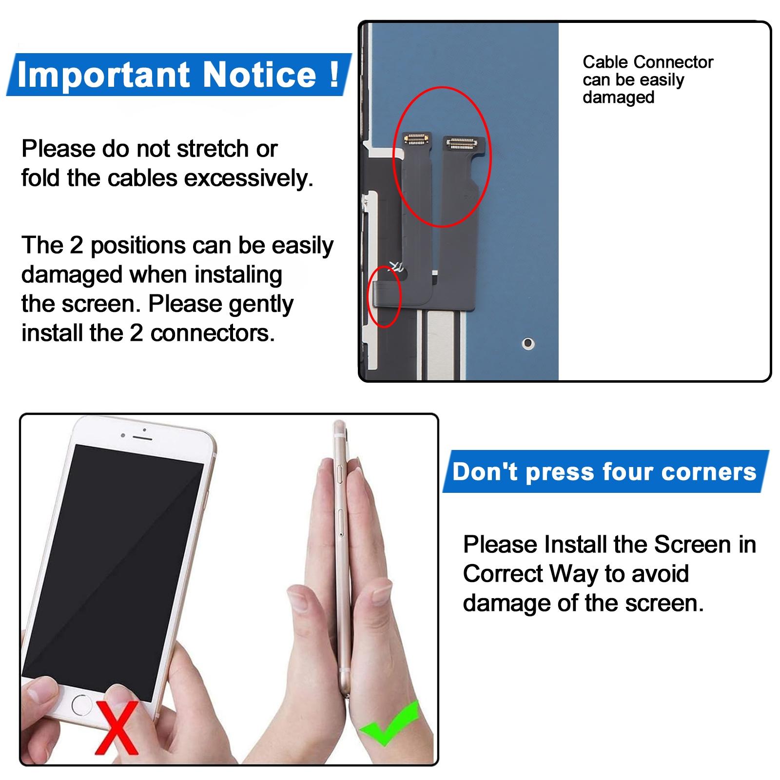 iPhone XR Incell LCD Screen Replacement Full HD Display with True Tone & Touch Digitizer