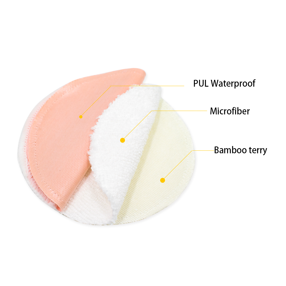 Reusable Breastfeeding Pads, Organic Bamboo Viscose Nursing Pads, Washable Breast Pads for Breastfeeding