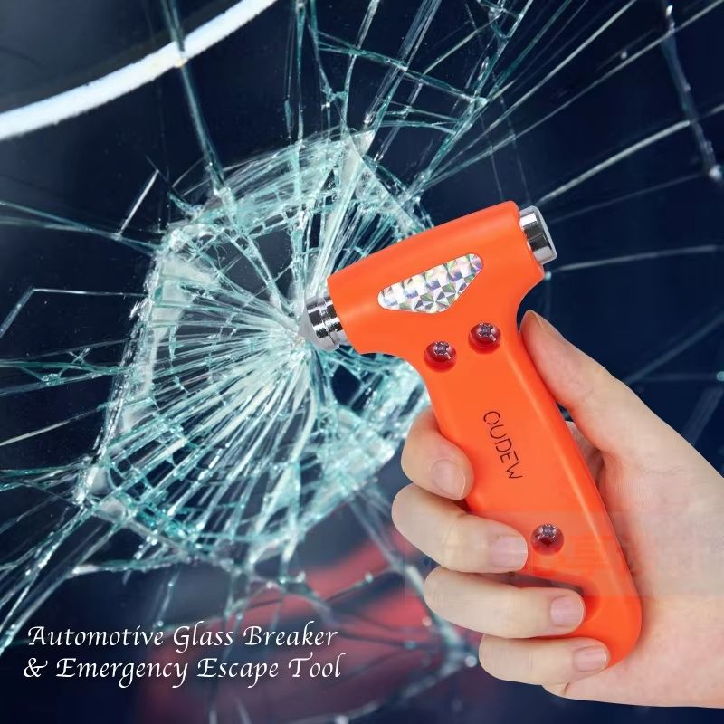 Multi-Function Car Safety Hammer – Emergency Window Breaker & Seatbelt Cutter