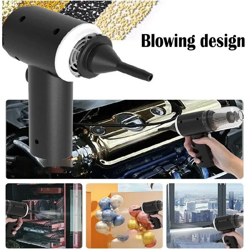 Wireless Car Vacuum Cleaner USB Charging Portable Mini Wet and Dry Household Cleaning Appliance