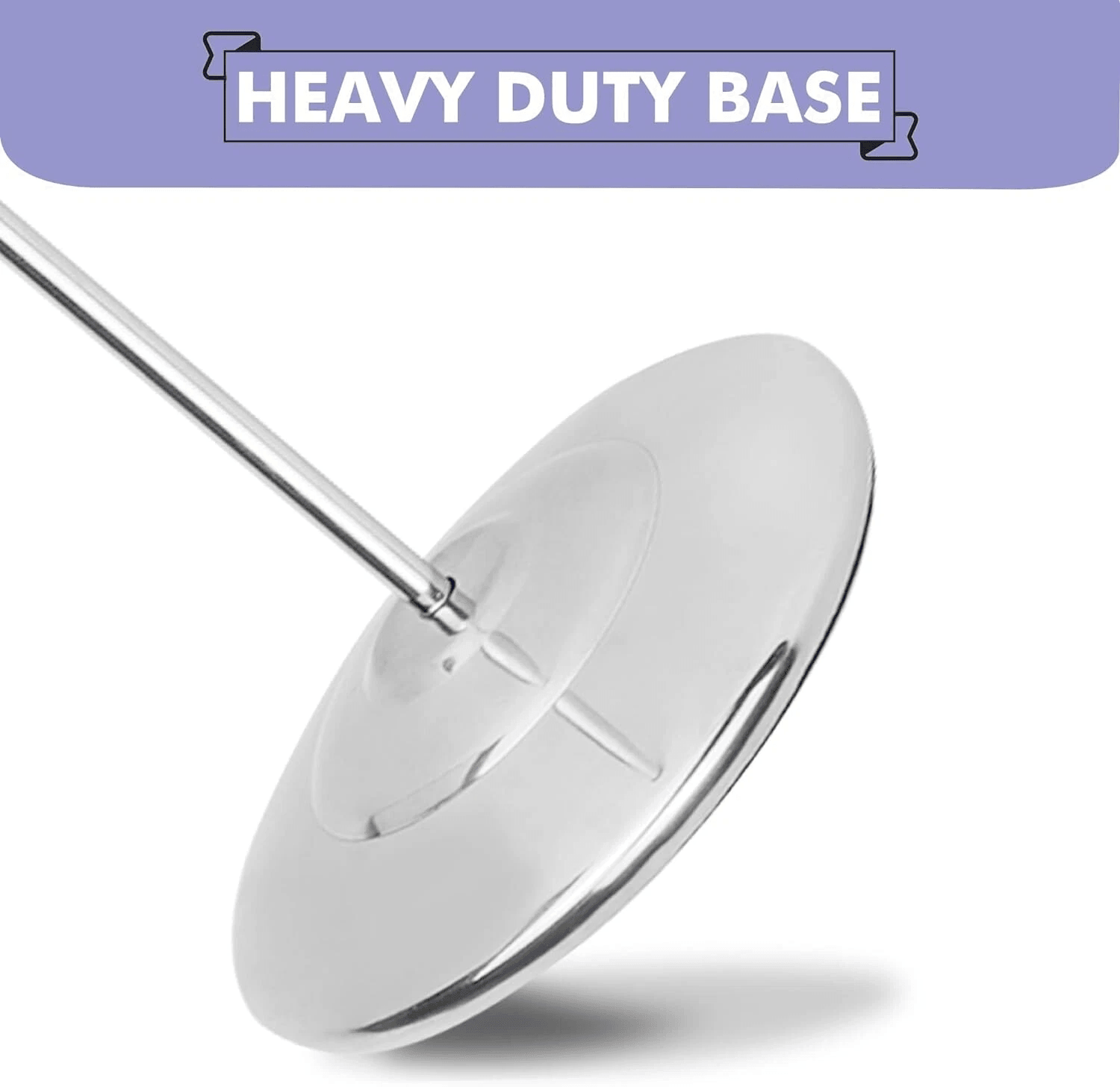 Stainless Steel Receipt Holder with Heavy Duty Base Restaurant Receipt Spike Stand