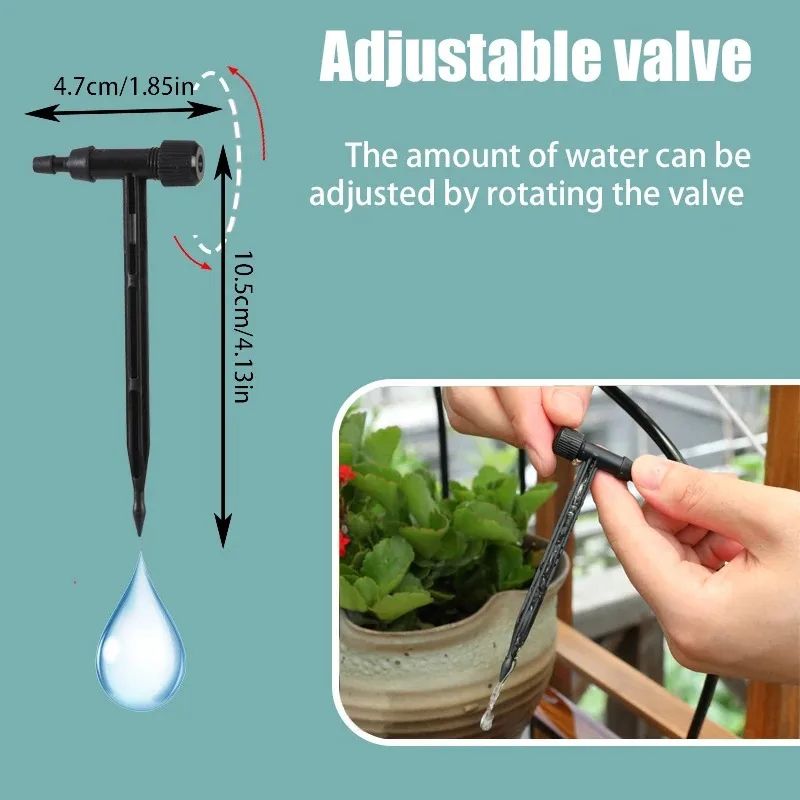1/4 inch drip irrigation emitter Bend Arrow Dripper for 4/7mm micro drip connector lines (Adjustable Arrow Dripper)