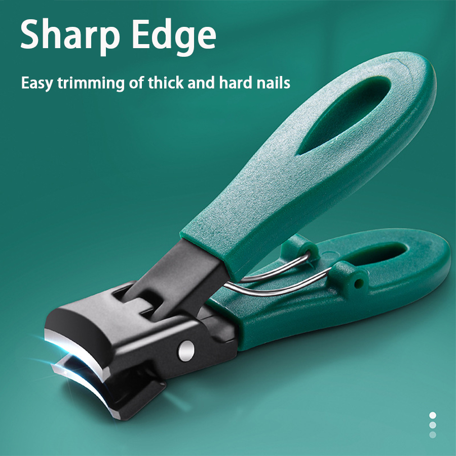 Portable Ultra-Sharp Stainless Steel Nail Clippers for Thick Nails