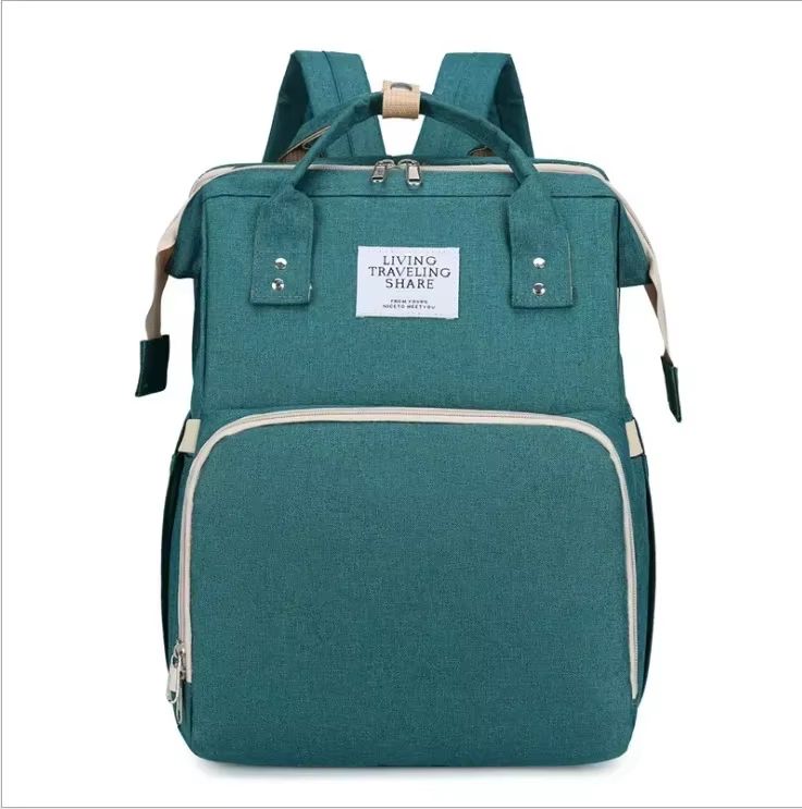 MamaEase Large Capacity Mommy Diaper Backpack with Baby Bed & Changing Mat