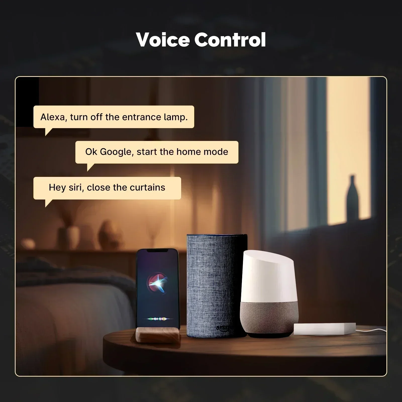 Zigbee Matter Hub, Smart Home Bridge, Siri Voice Control, Google Alexa, HomeKit, Smart Things