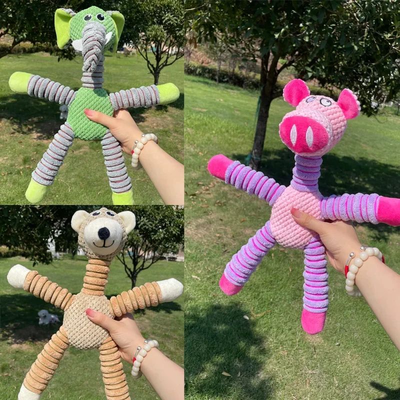 Durable Squeaky Plush Dog Chew Toy