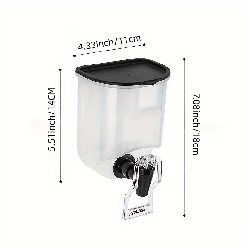 Kitchen Wall Mounted Transparent Liquid Seasoning Bottle, Soy Sauce Vinegar Dispensing Bottle with Quantitative Oil