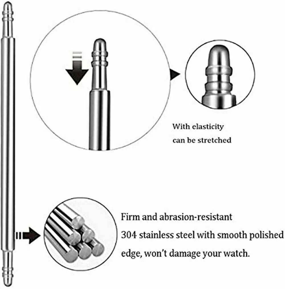 Watch Spring Bars and Watch Band Repair Kit Set with Link Remover, Stainless Steel