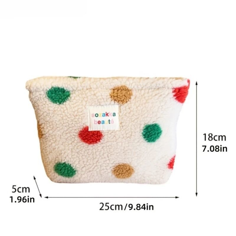Plush Fur Large Capacity Makeup Bag