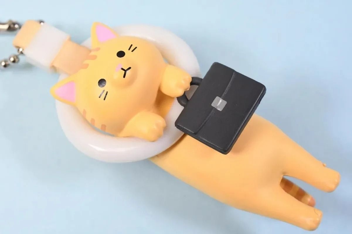 Kawaii Anime Hanging Ring Cat Figure Keychain Blind Box Toy