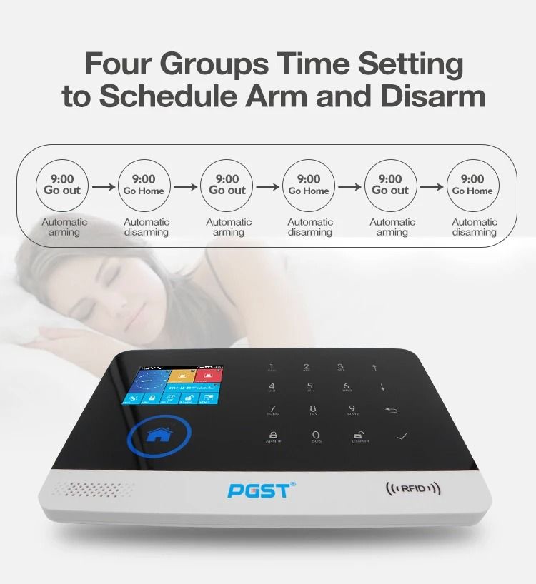 PGST 103 4G WiFi GSM Home Security Alarm System