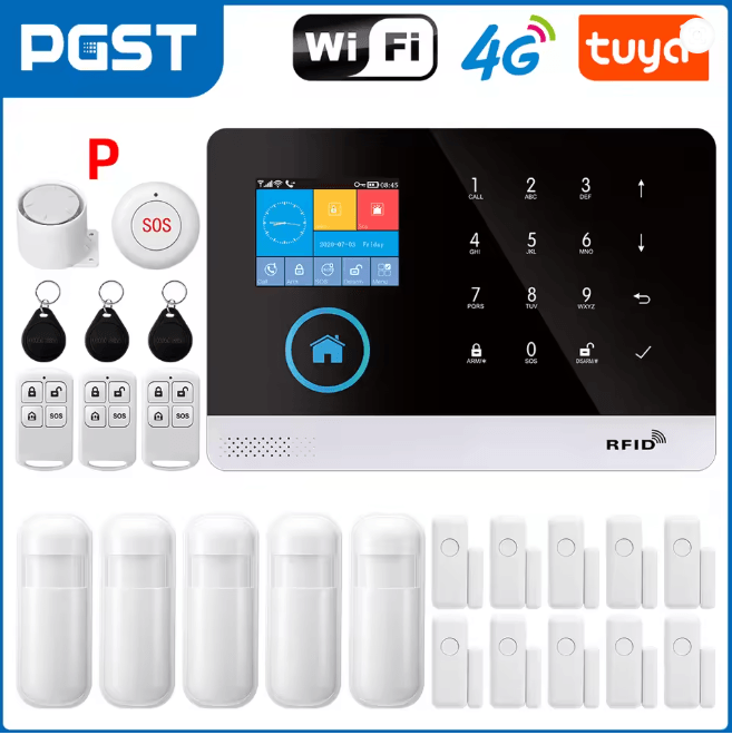 PGST Smart Home Security Alarm System Wireless GSM WIFI with App Control