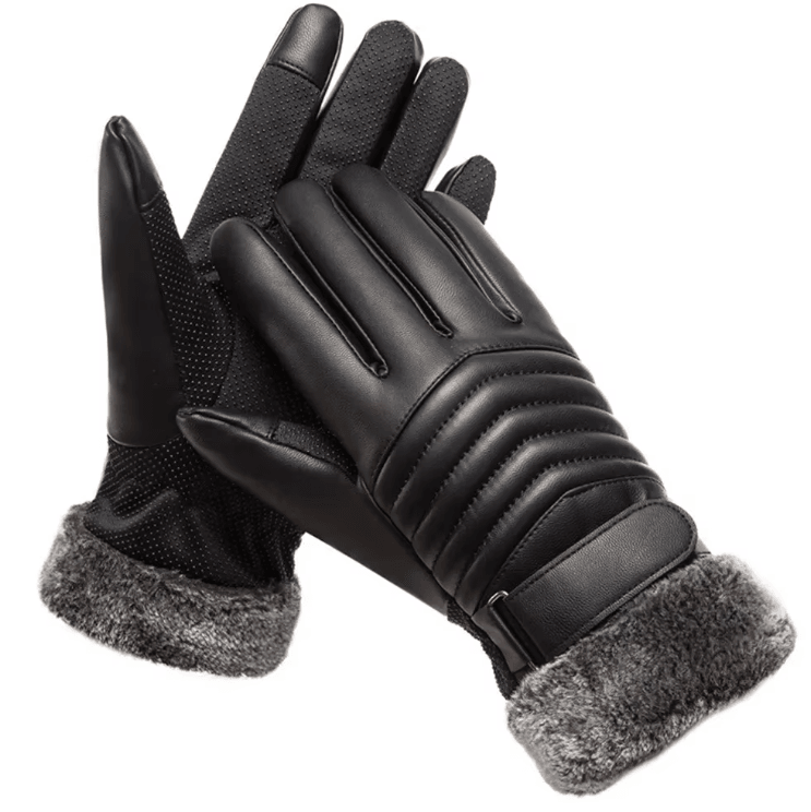 FurTherm Touchscreen Winter Gloves – Plush Insulated Waterproof Grip Gloves