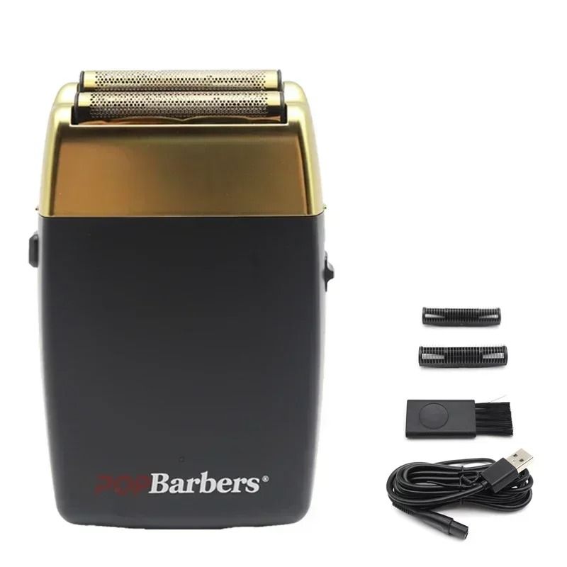 Professional Electric Beard Trimmer Double Foil Shaver with USB Charging