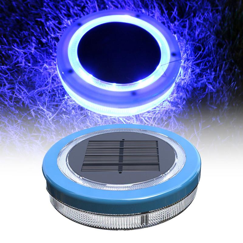 Solar Floating Pool Light Upgraded Waterproof Swimming Pool Lamp with Blue LED Outdoor Decorative Garden Pool Light