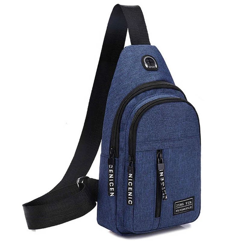 Men's Multifunctional Travel Shoulder Sling Bag Chest Crossbody Bag