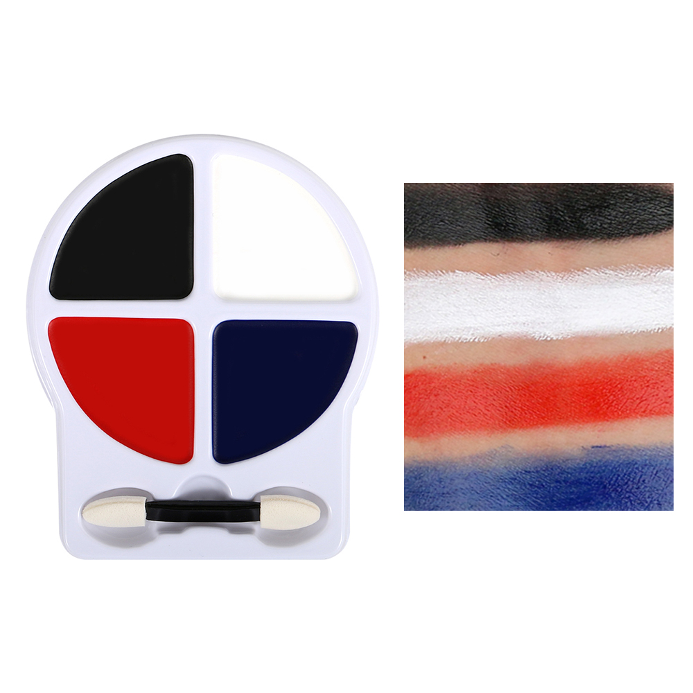 Bowitzki Clown Makeup Kit, Halloween Special Effect Makeup 4 Colors Face Paint, Liquid Latex, Fake Blood, Scar Wax