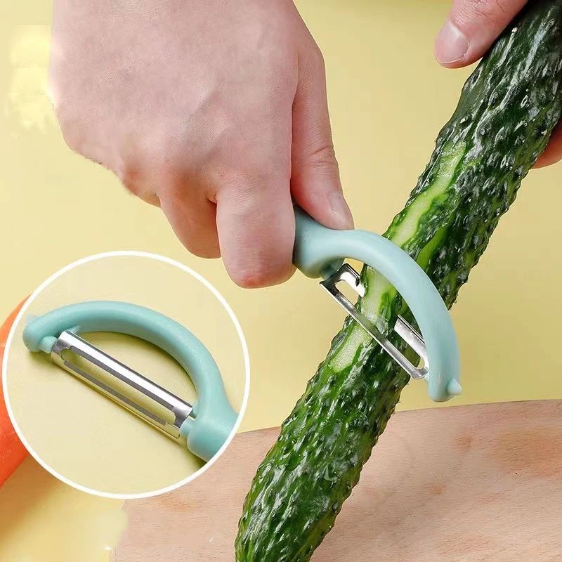 2-in-1 Stainless Steel Vegetable & Potato Peeler with Dual Blade Design