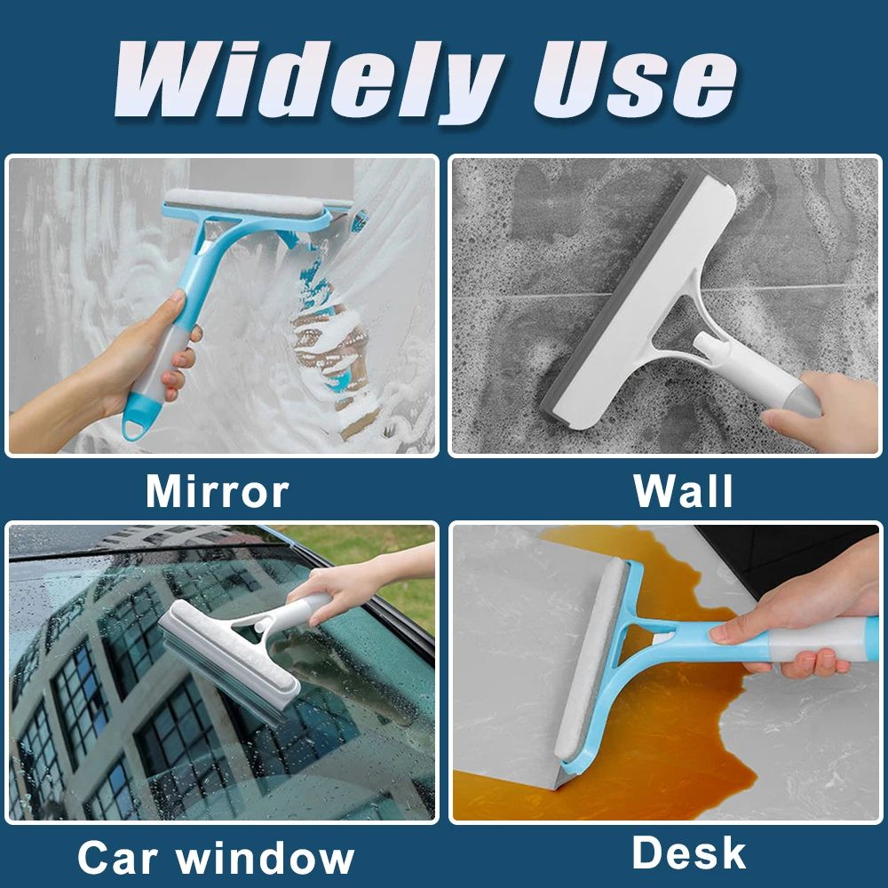 3 in 1 Window Cleaning Squeegee with Spray Bottle
