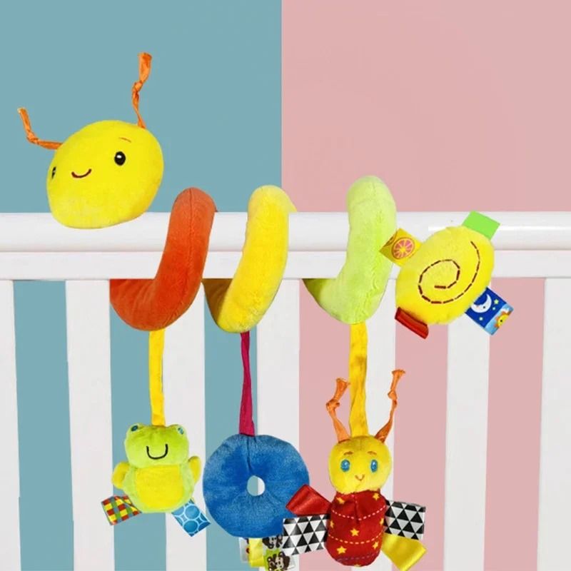 Baby Crib Hanging Spiral Toy for Cribs, Strollers, and Car Seats